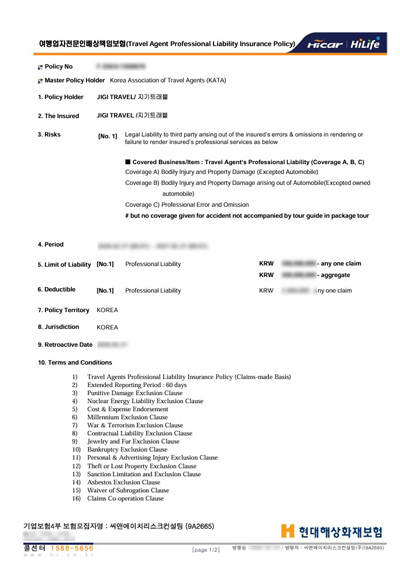 Liability Insurance Details 1